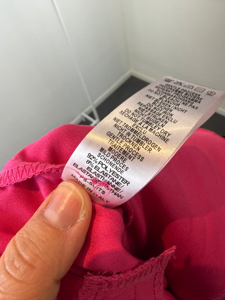 LOLALIZA - Broek - roze, rechte pasvorm, middelhoge taille - XXL