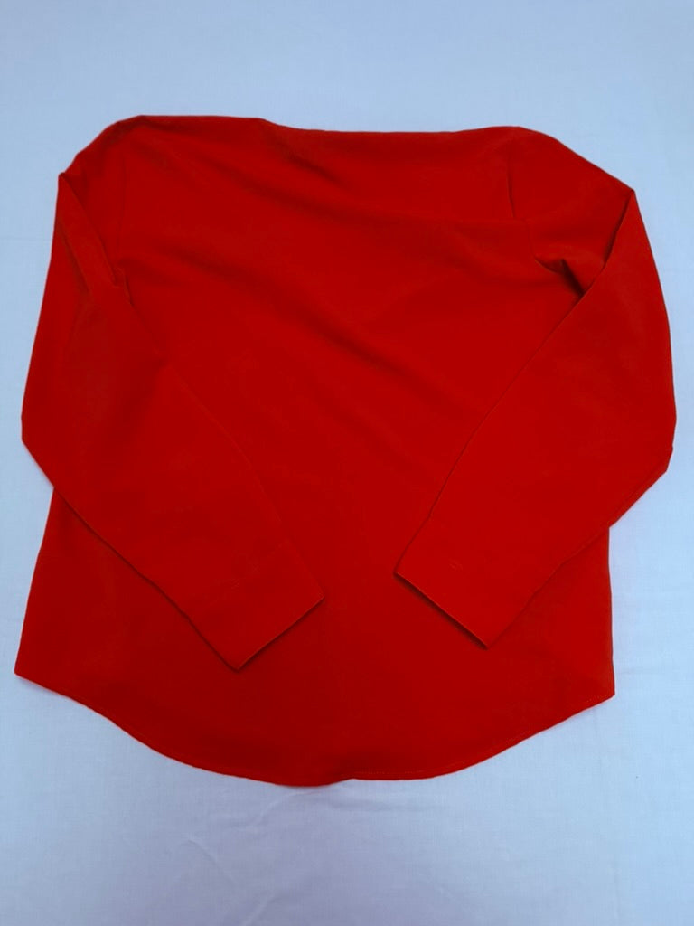 Lauren Ralph Lauren - Blouse - rood, V-uitsnede, licht getailleerd - M