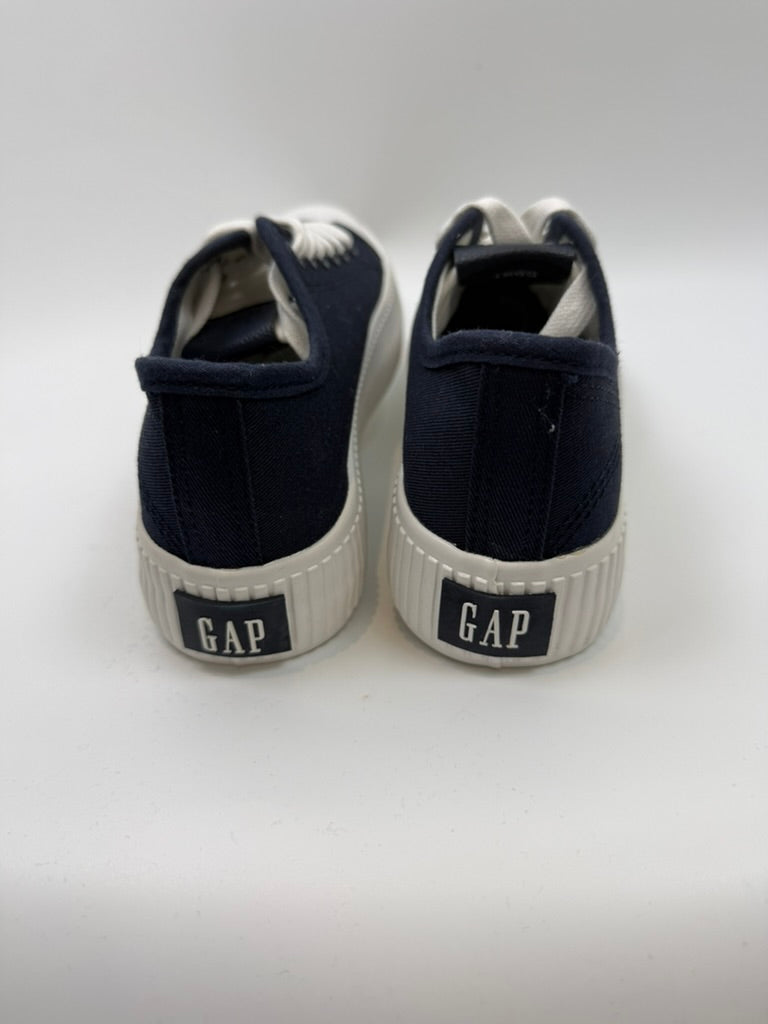 GAP Sneakers - blauw canvas, witte rubberen zool, veters - maat 36