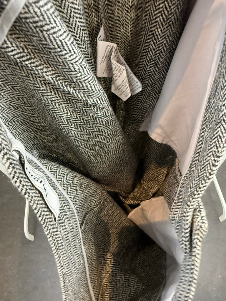 blugirl Blumarine - Broek - grijs, visgraatpatroon, rechte pijp - L