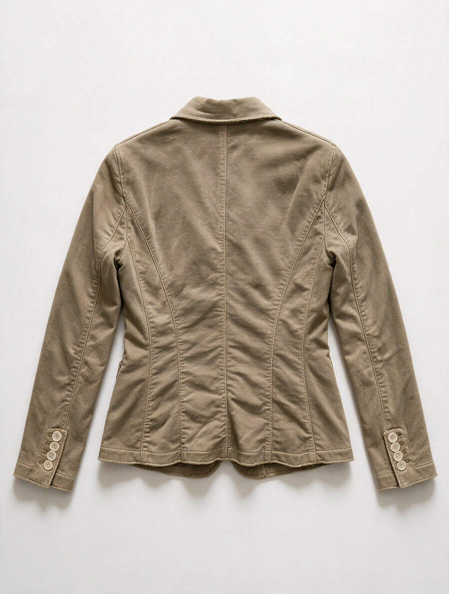 BLONDE No. 8 - Blazer - khaki, tweeknoopsluiting, onafgewerkte naden - L