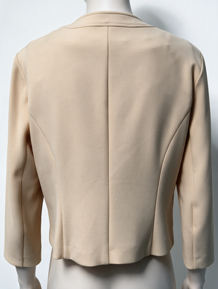 Caroline Biss - Blazer - beige, ritssluiting, driekwart mouwen - L