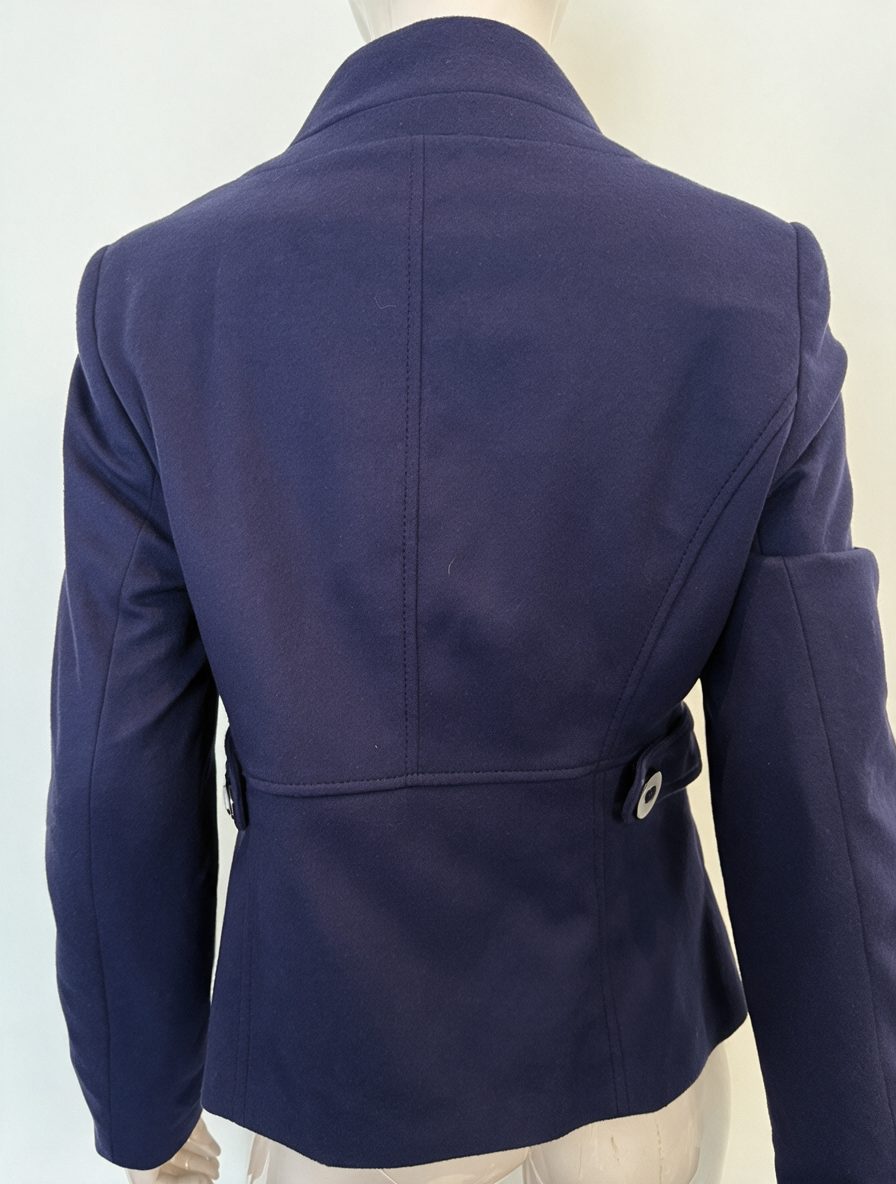 TAIFUN - Blazer - paars, opstaande kraag, vier knopen - M