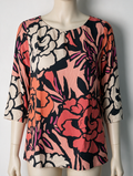Betty Barclay - Tuniek - bloemenprint, roze/rood/oranje, driekwart mouw - M
