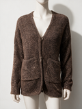 ESSENTIEL ANTWERP - Vest - bruin gemêleerd, subtiele glans, knoopsluiting - S