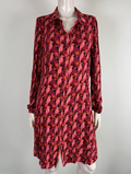 Fabienne Chapot - Jurk - meerkleurig, papegaaienprint, knoopsluiting - M