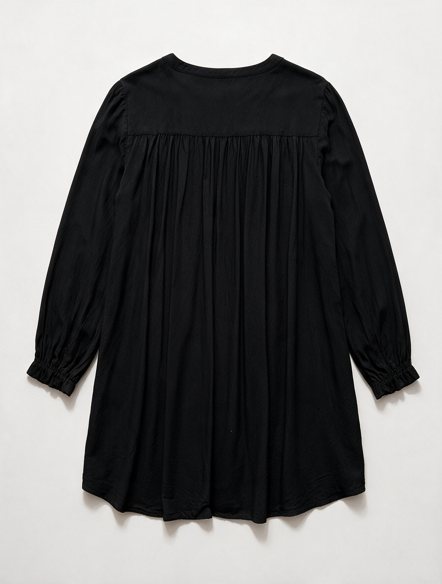 & Other Stories - Tuniek - zwart, V-hals, knoopsluiting - XS
