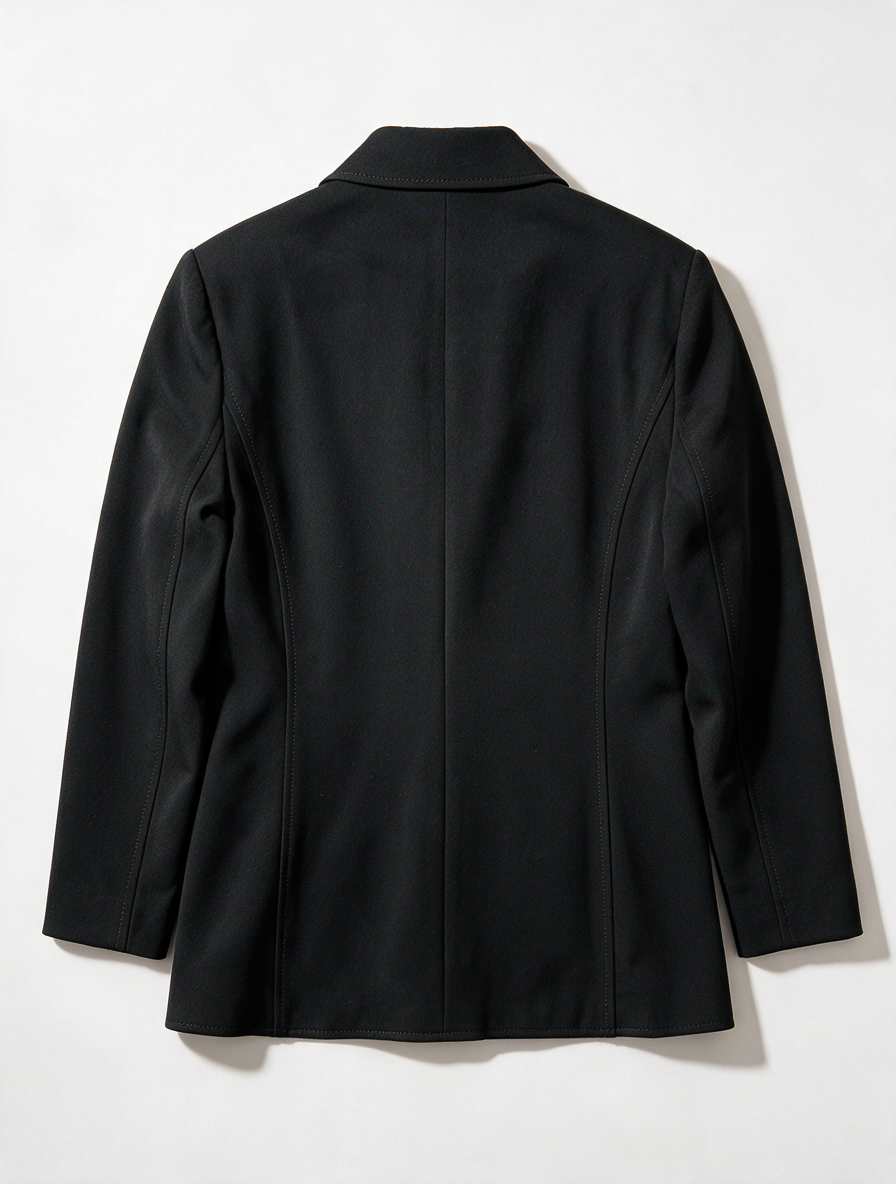 Paola! - Blazer - zwart, getailleerd, langer model, maat L