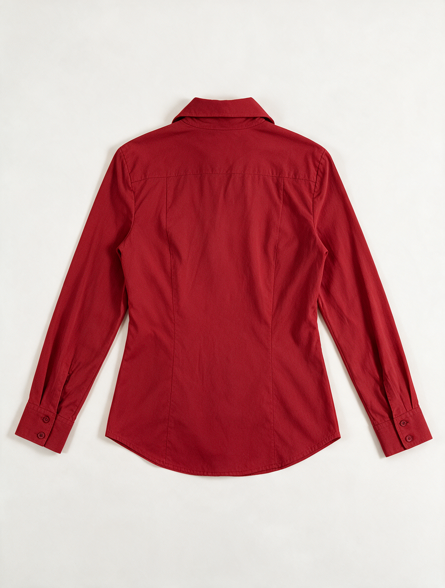 HART by Helena hart - Blouse - rood, klassieke kraag, knoopsluiting - M