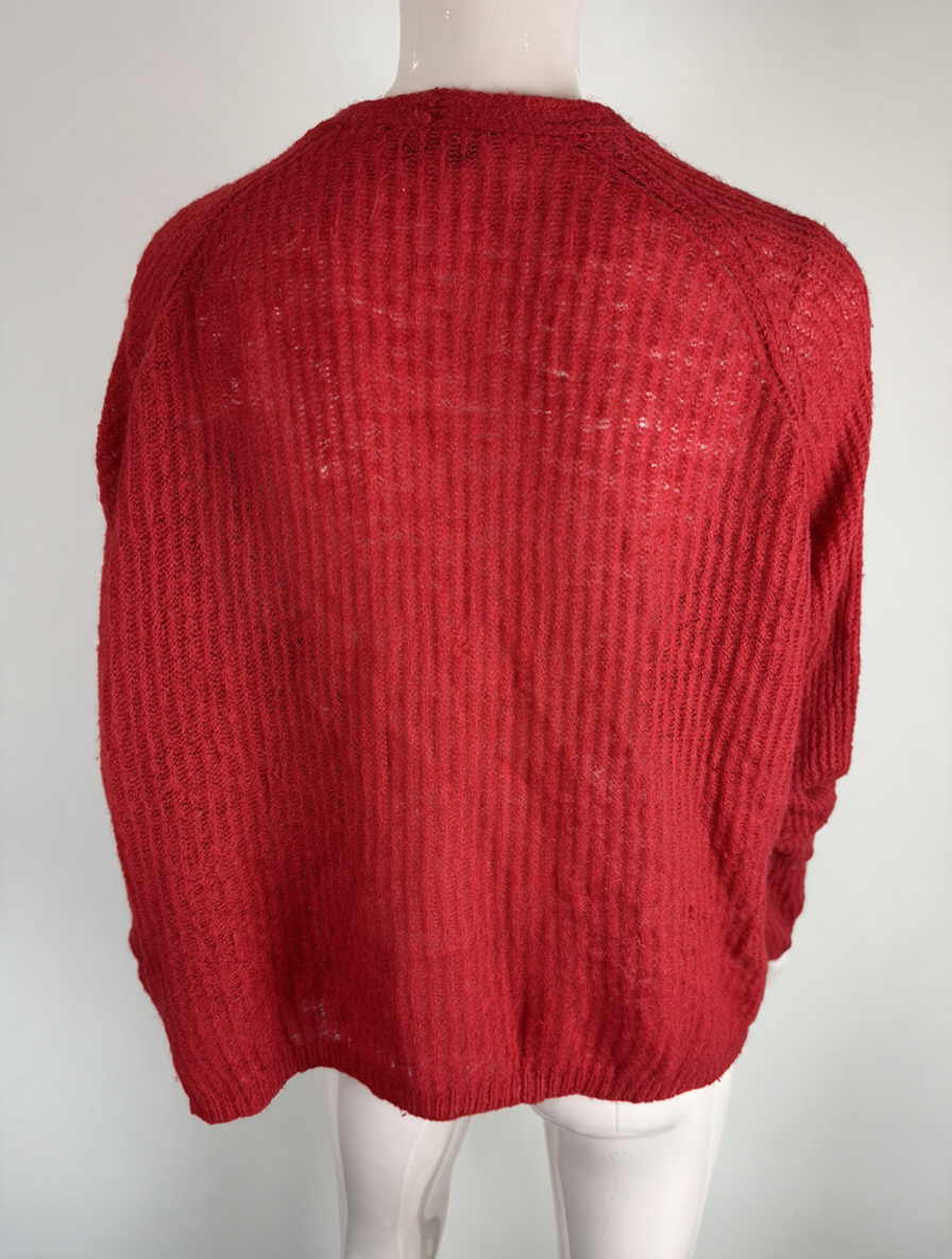 Fabienne Chapot - Vest - rood, gebreid, V-hals - L