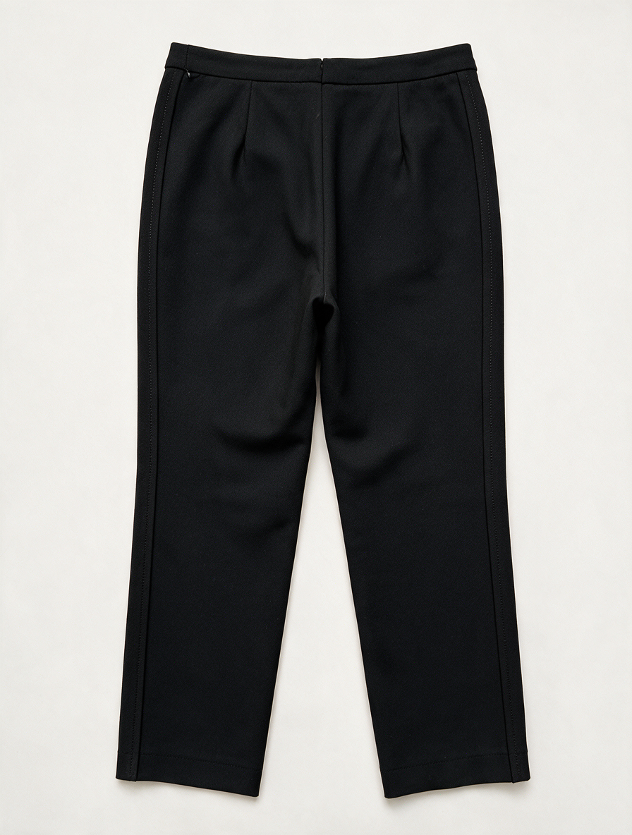 GERARD DAREL - Broek - zwart, rechte pijp, sierzakken met goudkleurige rits - L