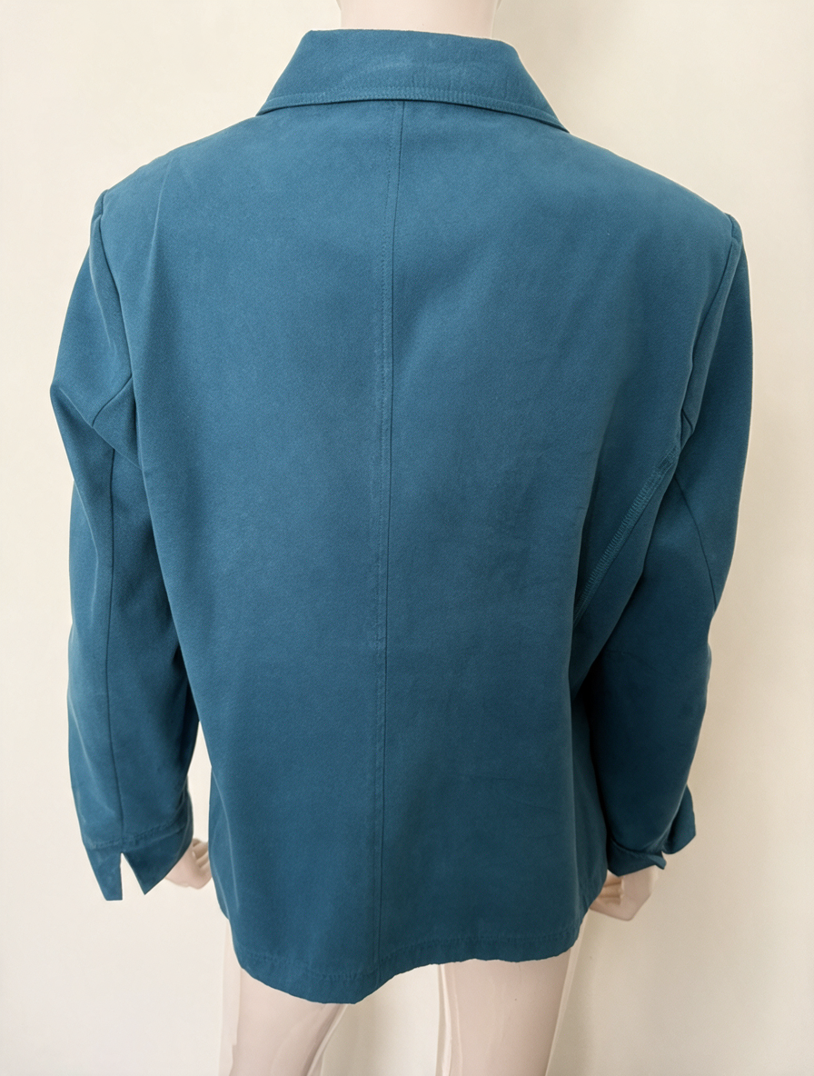 Erfo - Blazer - turquoise, reverskraag, drie knopen - XL