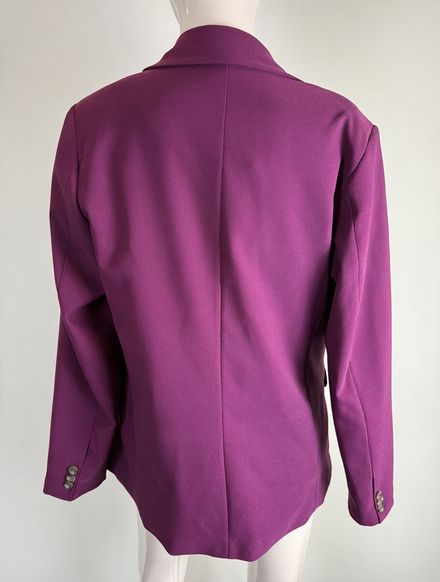 MS Mode - Blazer - paars/roze, enkele knoopsluiting, reverskraag - XXL