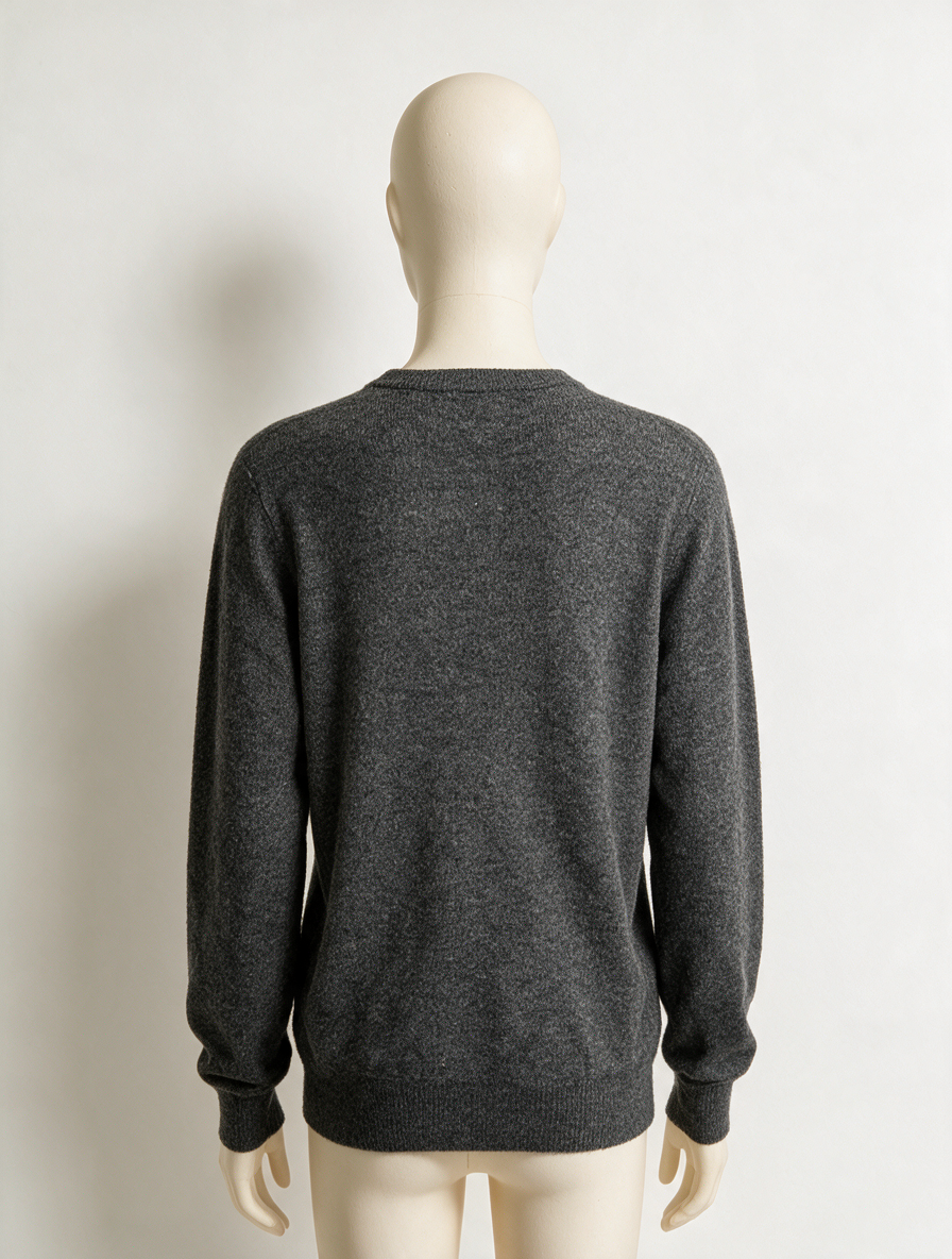 ESSENTIEL ANTWERP - Trui - grijs, ronde hals, wolmix - M