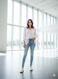 Levi's Mile High Super Skinny Jeans maat 26 lichtblauw