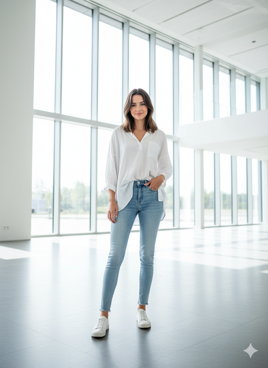 Levi's Mile High Super Skinny Jeans maat 26 lichtblauw