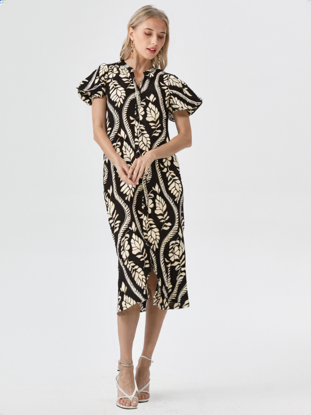 Lola Liza Jurk maat 38 Zwart en wit