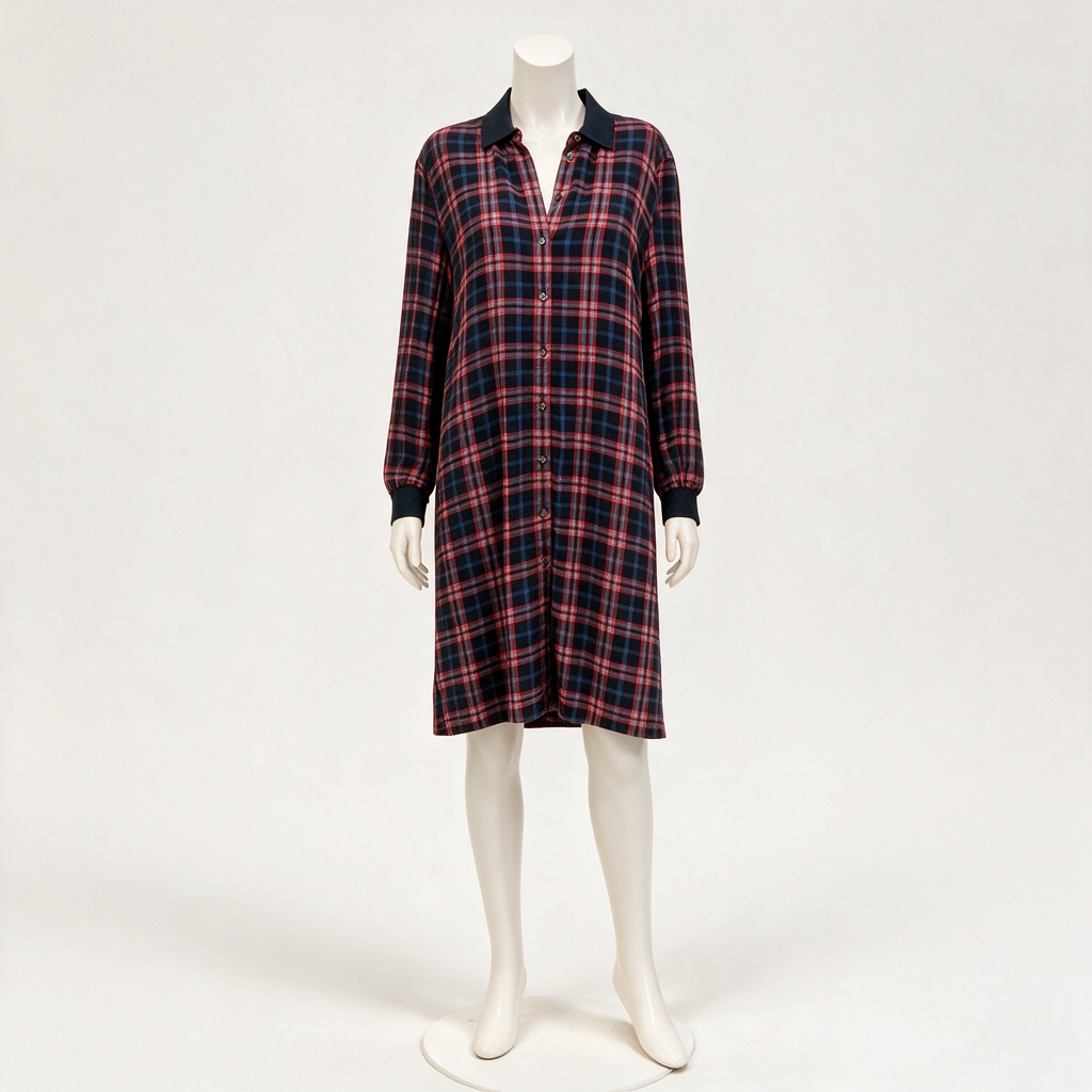 Marc O'Polo Jurk maat 38 Donkerblauw, rood en turquoise