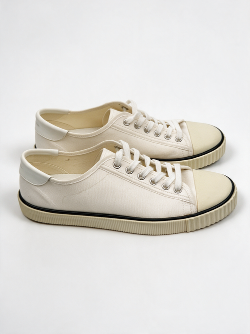CELINE - Sneakers - wit, canvas, vetersluiting - 38
