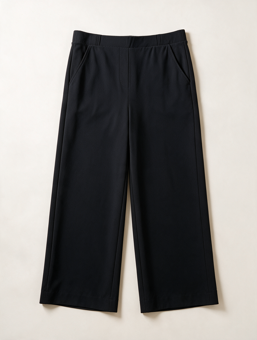 Studio Anneloes - Broek - zwart, hoge taille, wijde pijp - XXL