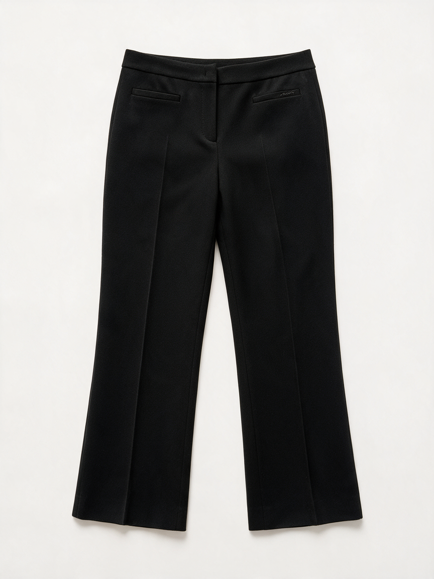 SEVENTY - Broek - zwart, rechte pijp, met stretch - M