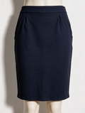 WOMAN BY EARN - Rok - donkerblauw, kokerrok, knielang - L
