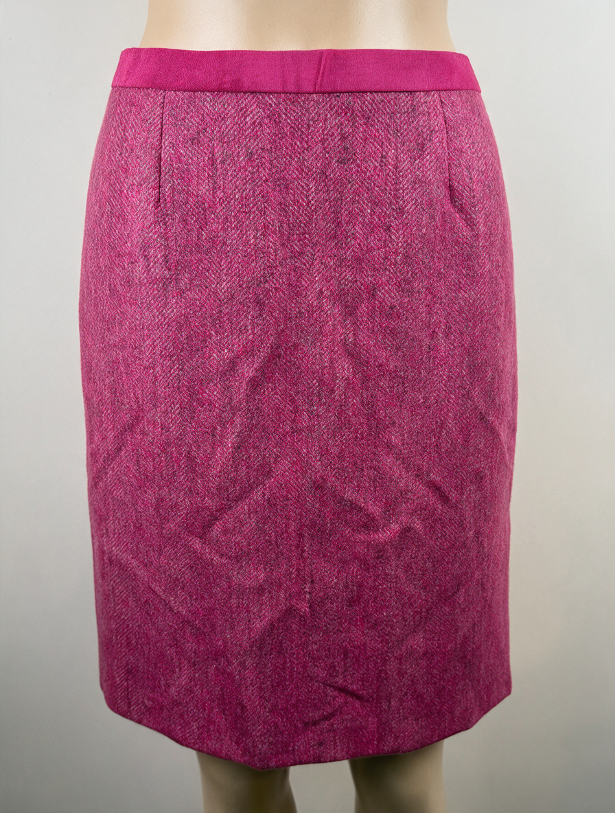 Boden - Rok - roze, kokerrok, visgraatpatroon - XL