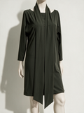 LaDress by Simone - Jurk - groen, sjaalkraag, lange mouwen - XS