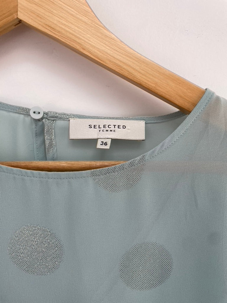 Selected Femme mintgroene blouse maat 36