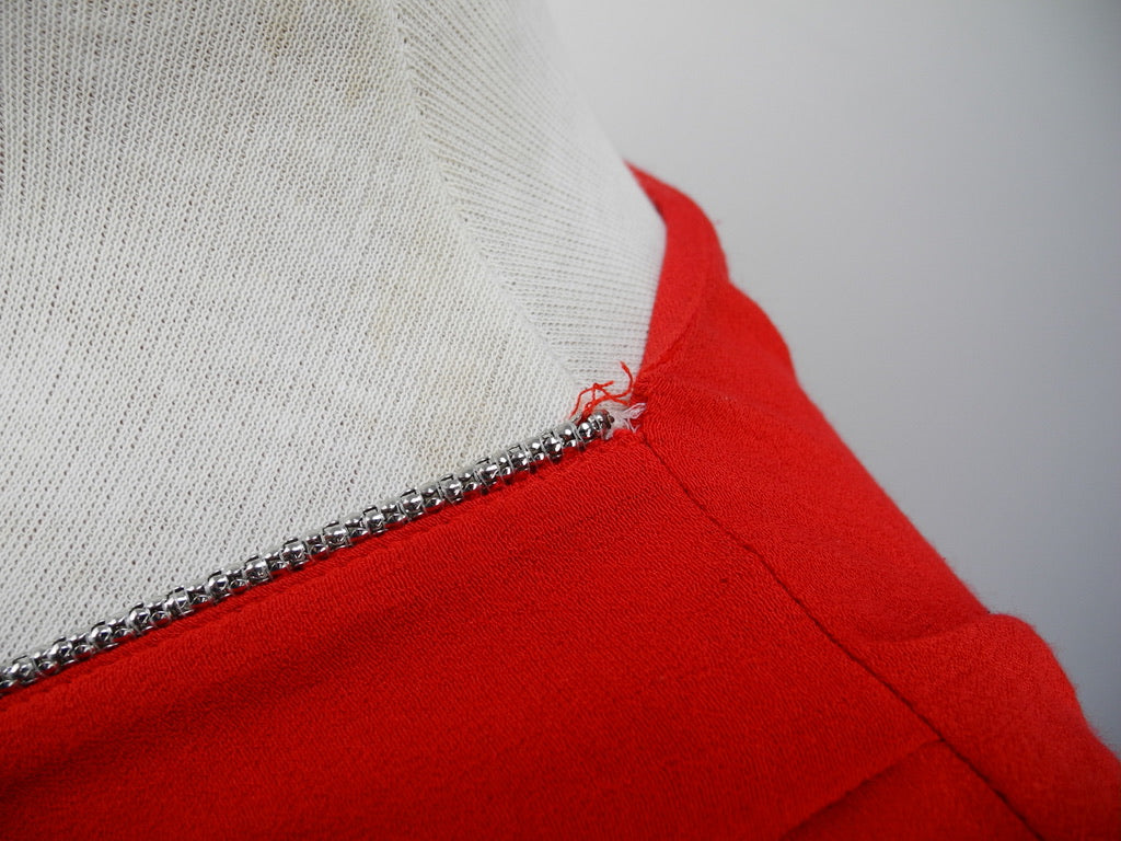 Maje rood jurkje maat 3