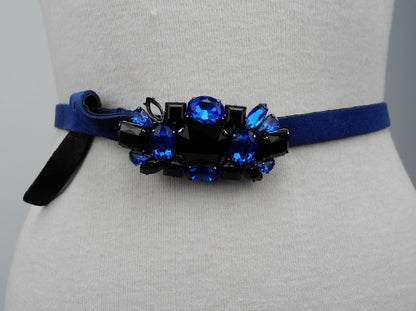 Blumarine riem met gesp blauw