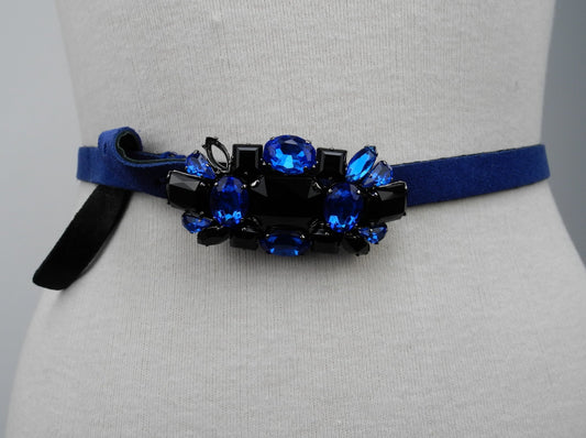 Blumarine riem met gesp blauw