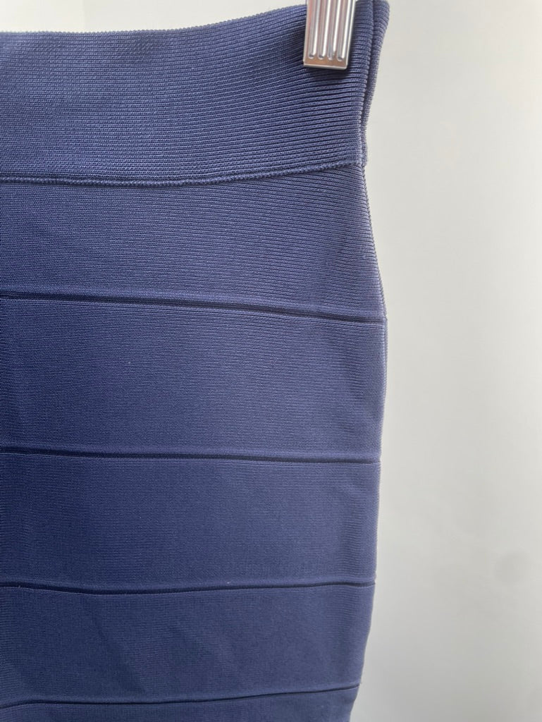 BCBGMAXAZRIA donkerblauwe bodycon rok maat M