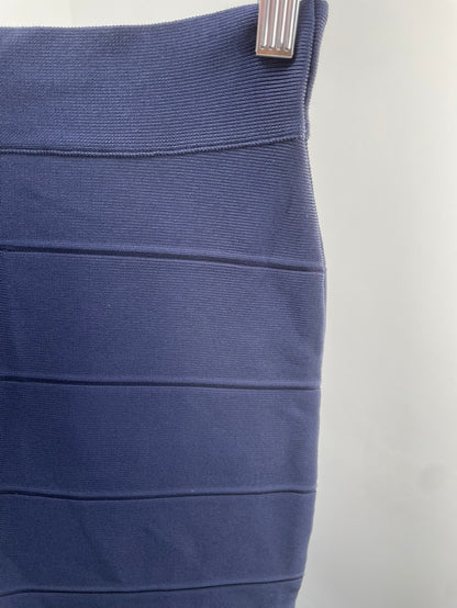 BCBGMAXAZRIA donkerblauwe bodycon rok maat M