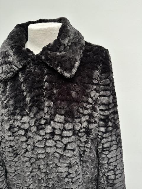 Tramontana zwarte fake fur jas maat XL