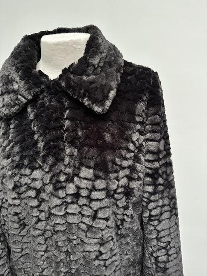 Tramontana zwarte fake fur jas maat XL