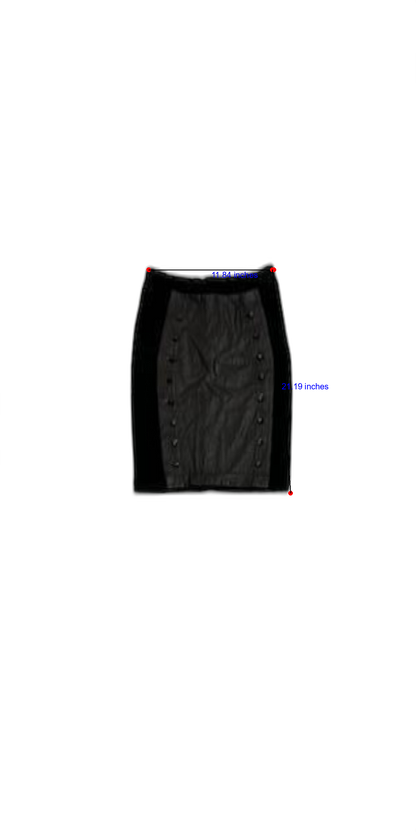 Rose Sarkissian zwarte rok Maat 2