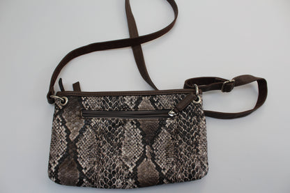 David Jones snakeskin crossbody bag