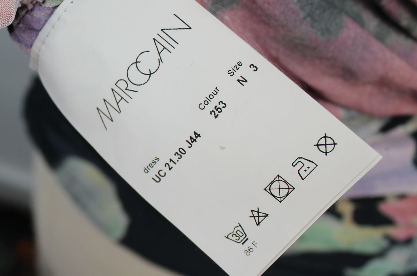 Marc Cain bodycon gebloemde jurk maat 3